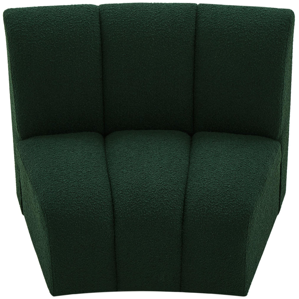 Meridian Infinity Green Boucle Fabric Modular Chair