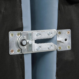 Meridian Cube Light Blue Vegan Leather Armless Chair