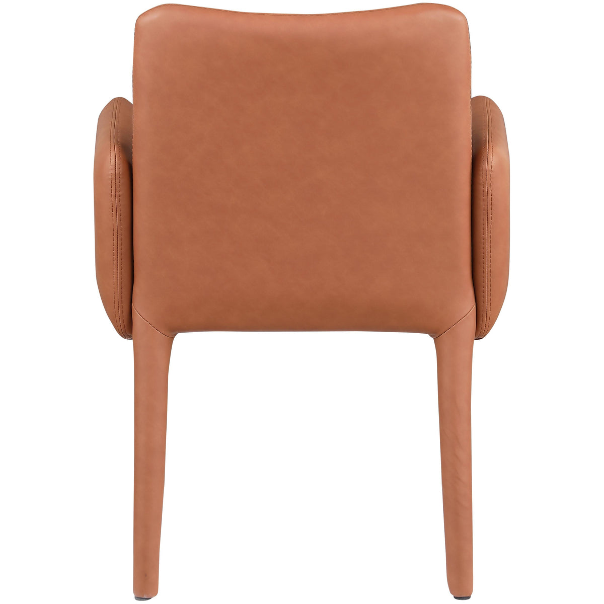 Meridian Pelle Cognac Vegan Leather Accent/Dining Chair