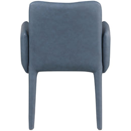 Meridian Pelle Navy Vegan Leather Accent/Dining Chair