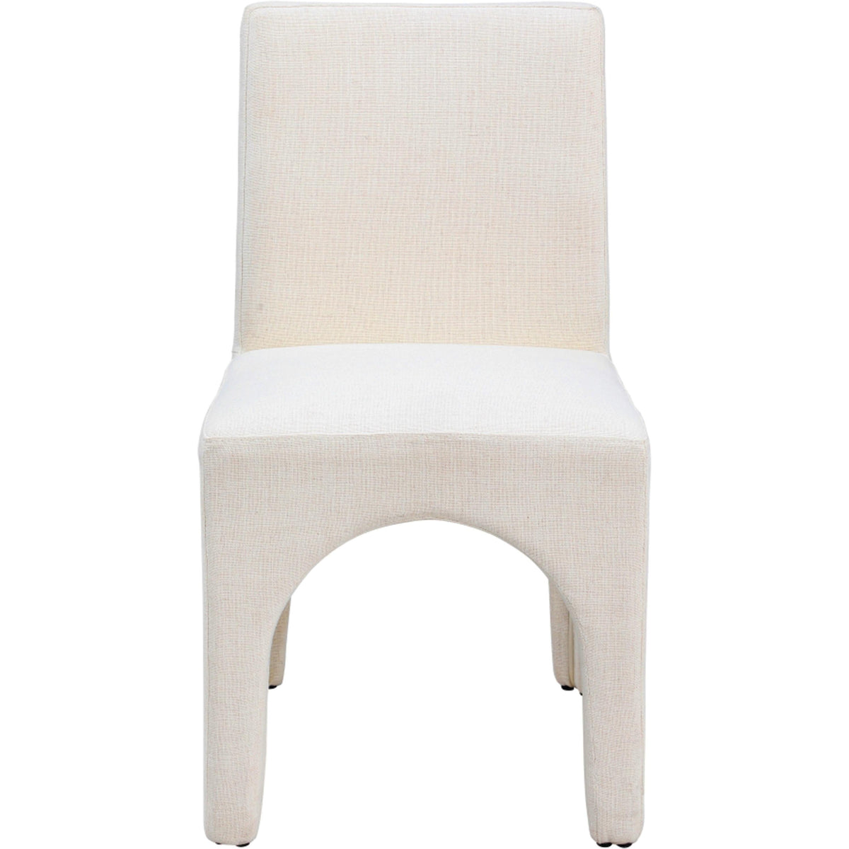 Meridian Gramercy Beige Linen Textured Fabric Dining Chair