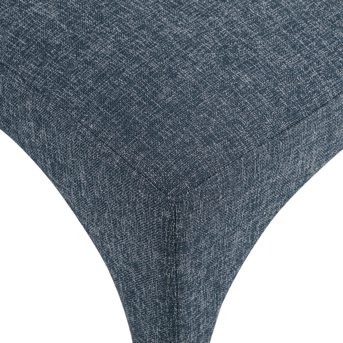 Meridian Gramercy Blue Linen Textured Fabric Dining Chair