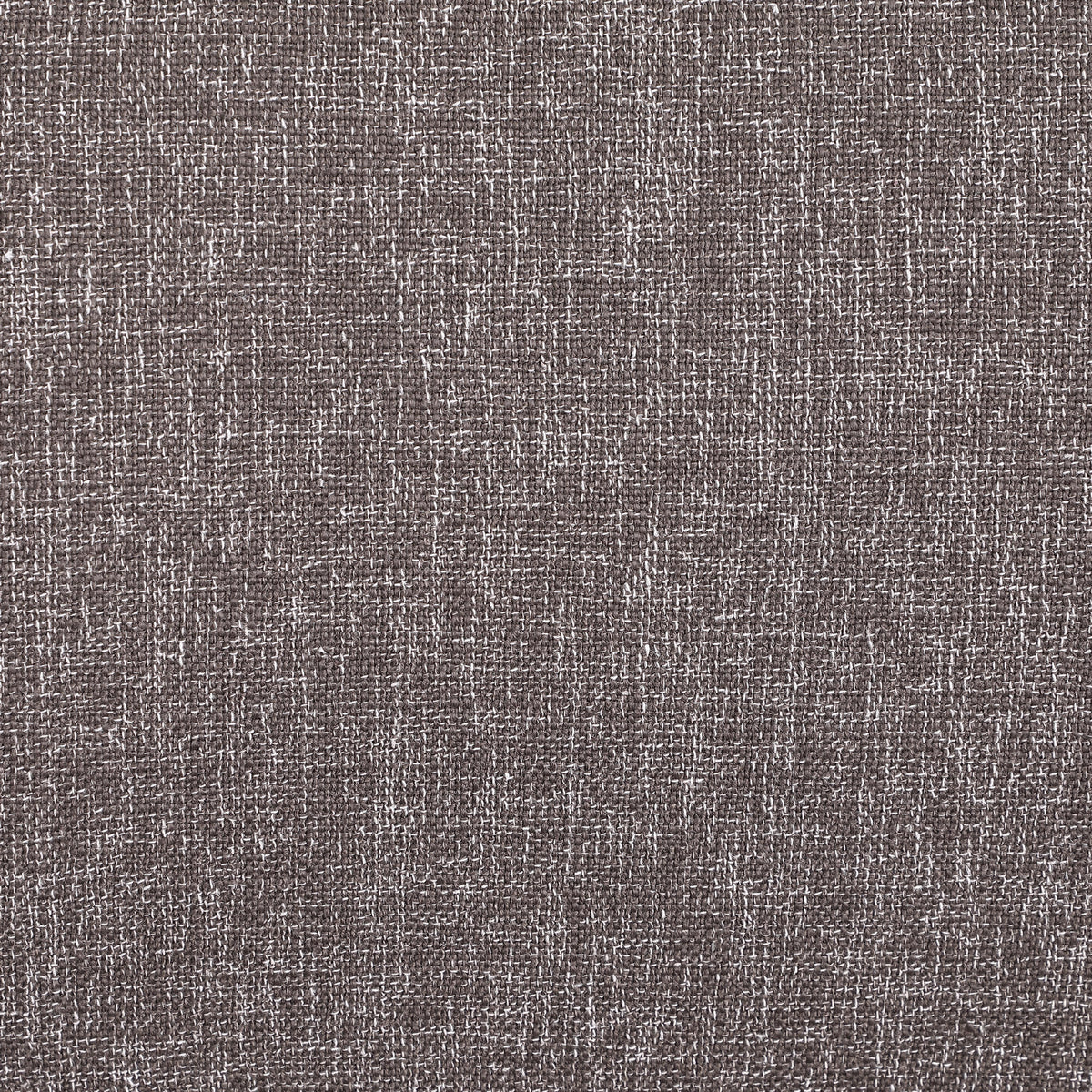 Meridian Gramercy Brown Linen Textured Fabric Stool