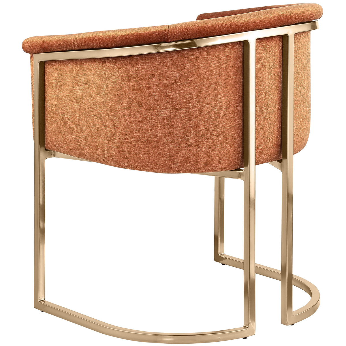 Meridian Tierra Cognac Velvet Dining Chair