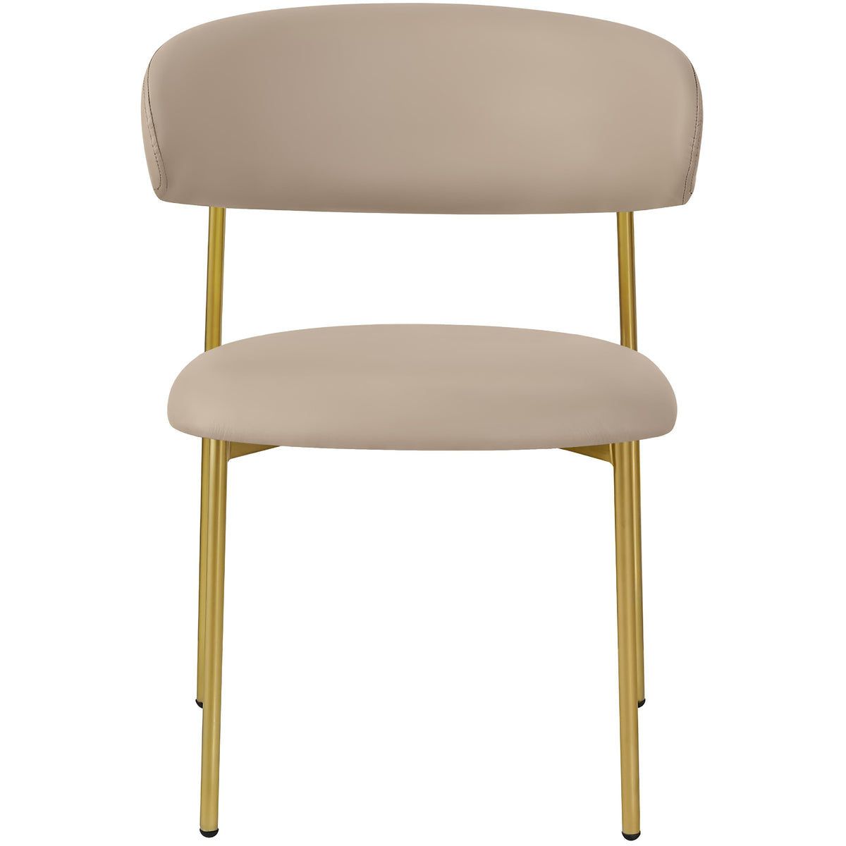 Meridian Lupita Taupe Vegan Leather Dining Chair