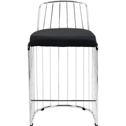Meridian Lupita Black Vegan Leather Dining Chair