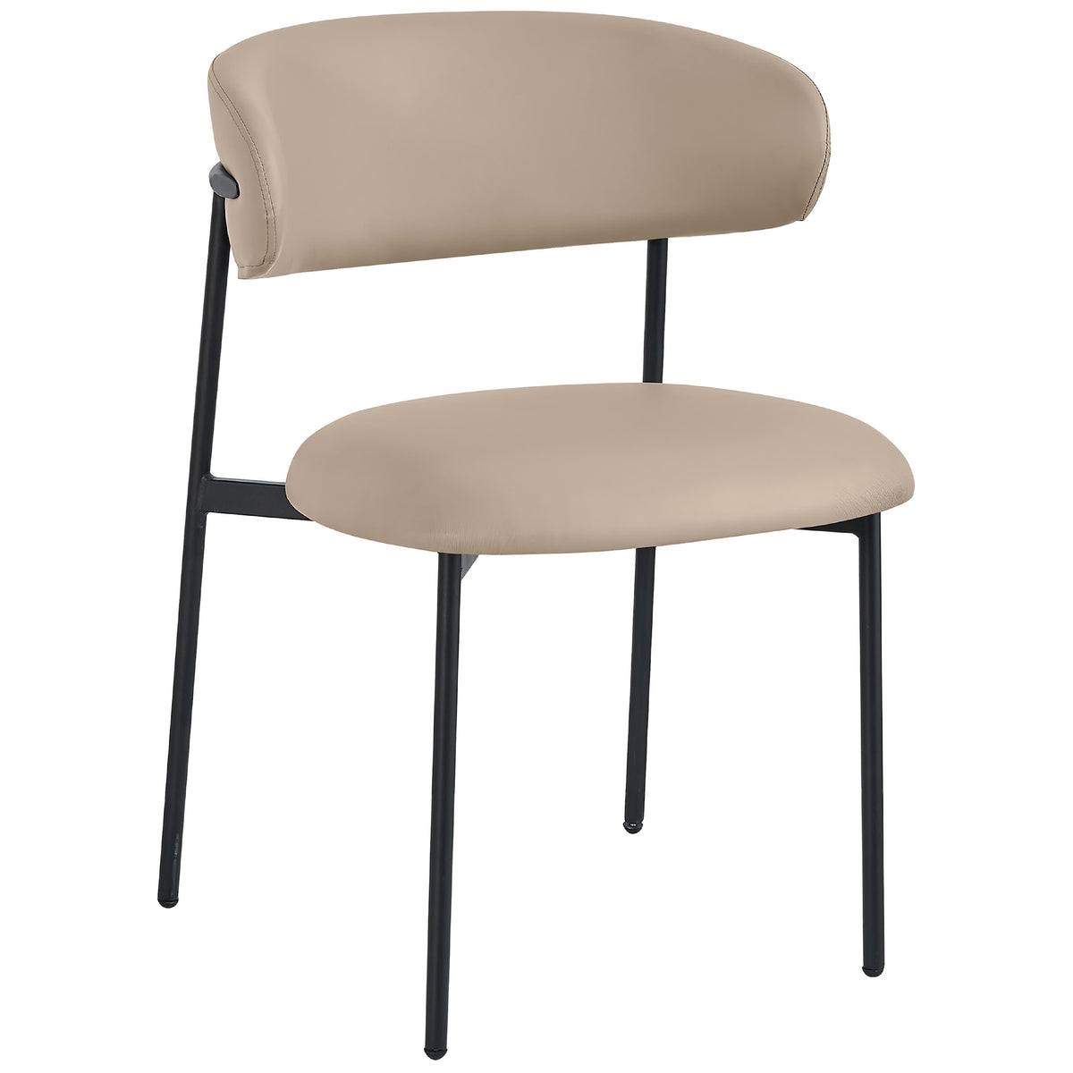 Meridian Lupita Taupe Vegan Leather Dining Chair