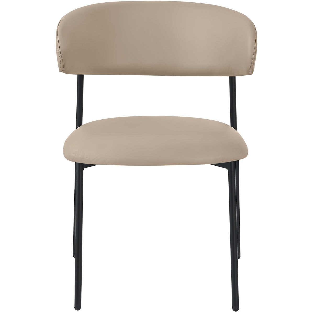 Meridian Lupita Taupe Vegan Leather Dining Chair