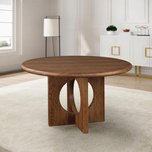 Meridian Rivas Walnut Dining Table