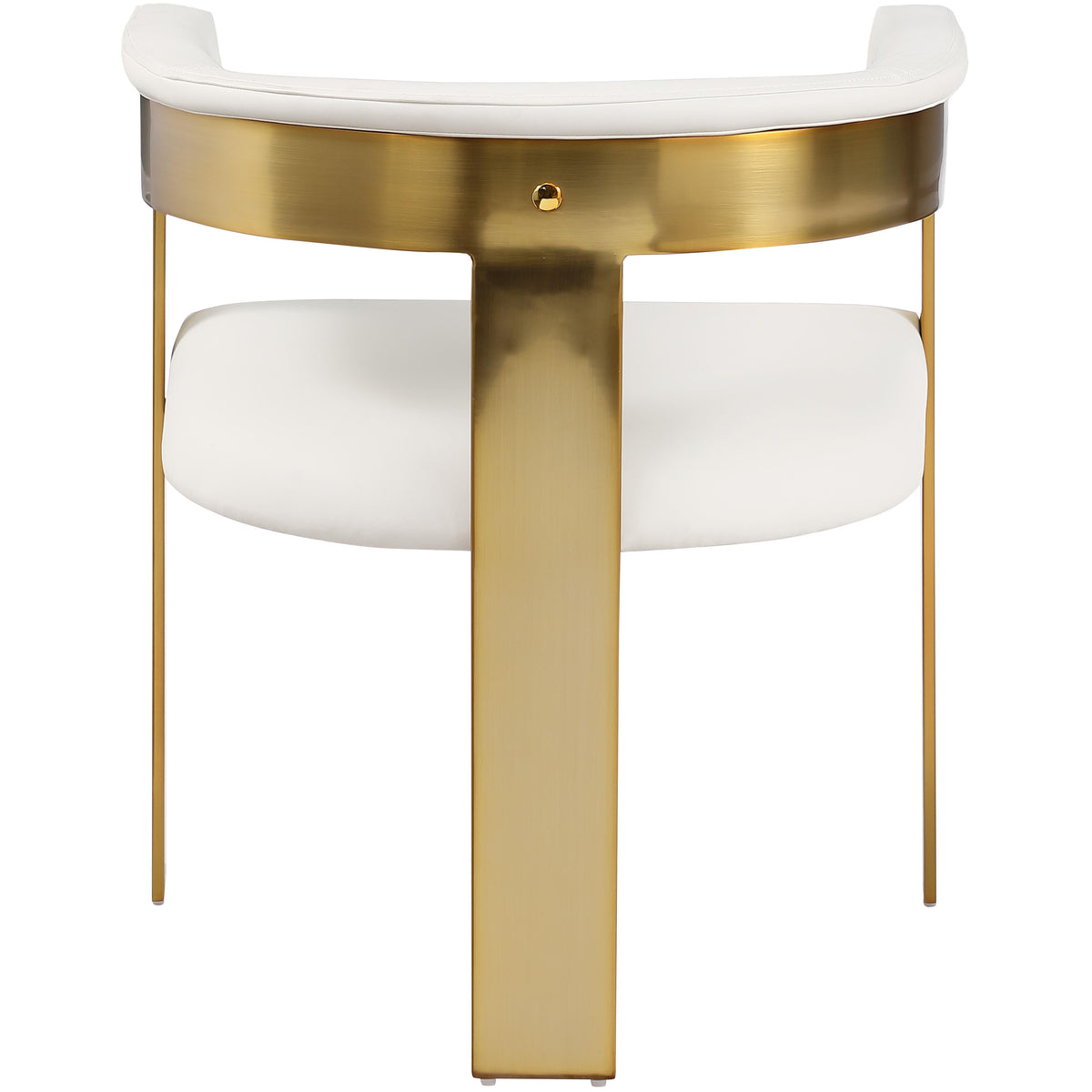 Meridian Romeo Cream Vegan Leather Dining Chair
