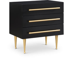 Meridian Marisol Black Night Stand