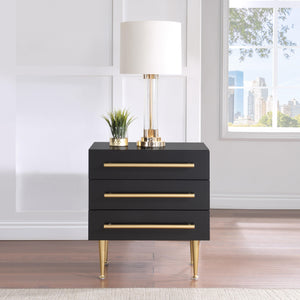 Meridian Marisol Black Night Stand