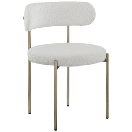 Meridian Beacon Cream Boucle Fabric Dining Chair