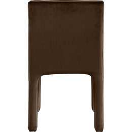 Meridian Kai Brown Velvet Dining Chair