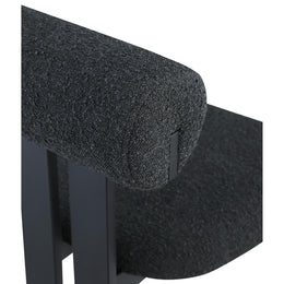 Meridian Dario Black Boucle Fabric Dining Chair