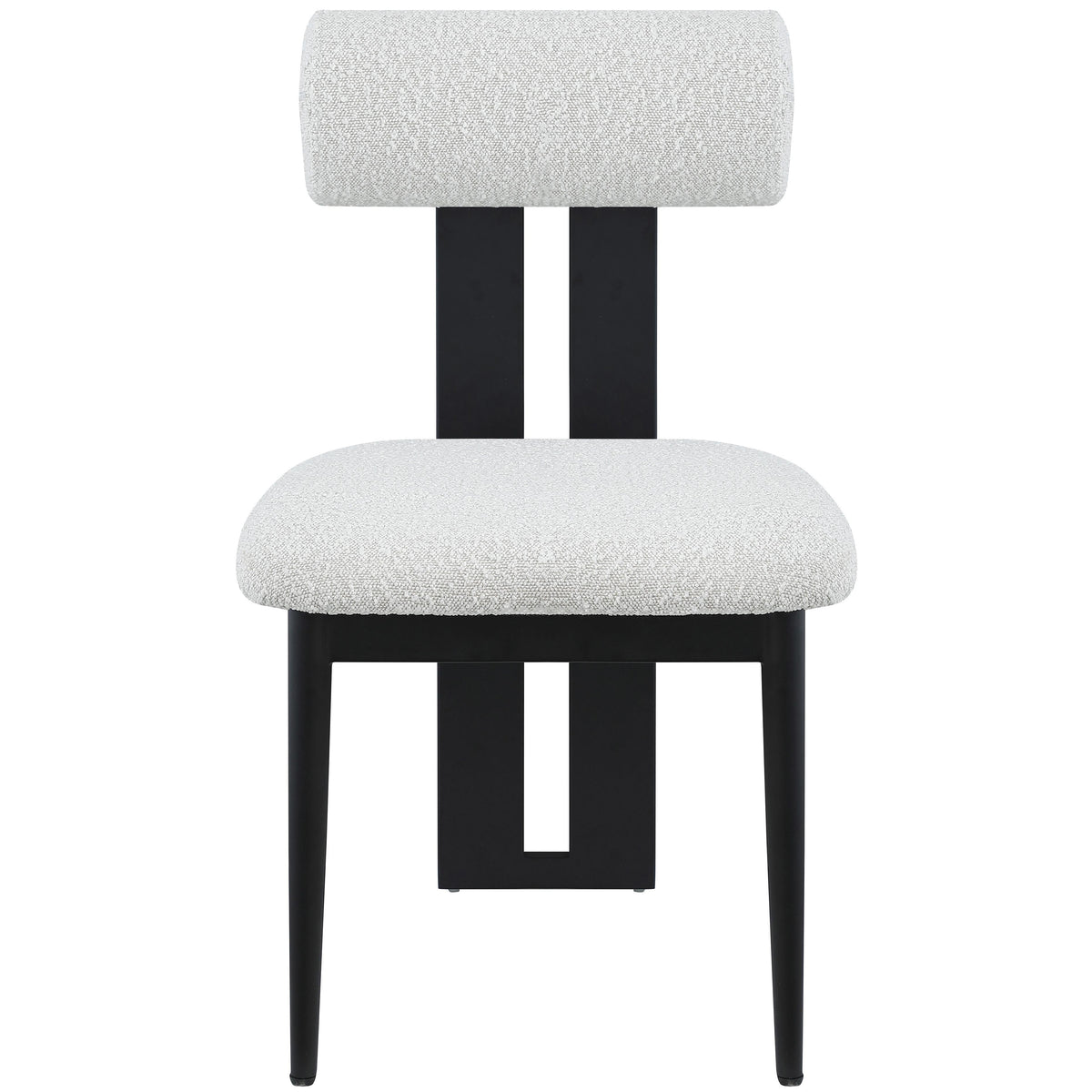 Meridian Dario Cream Boucle Fabric Dining Chair