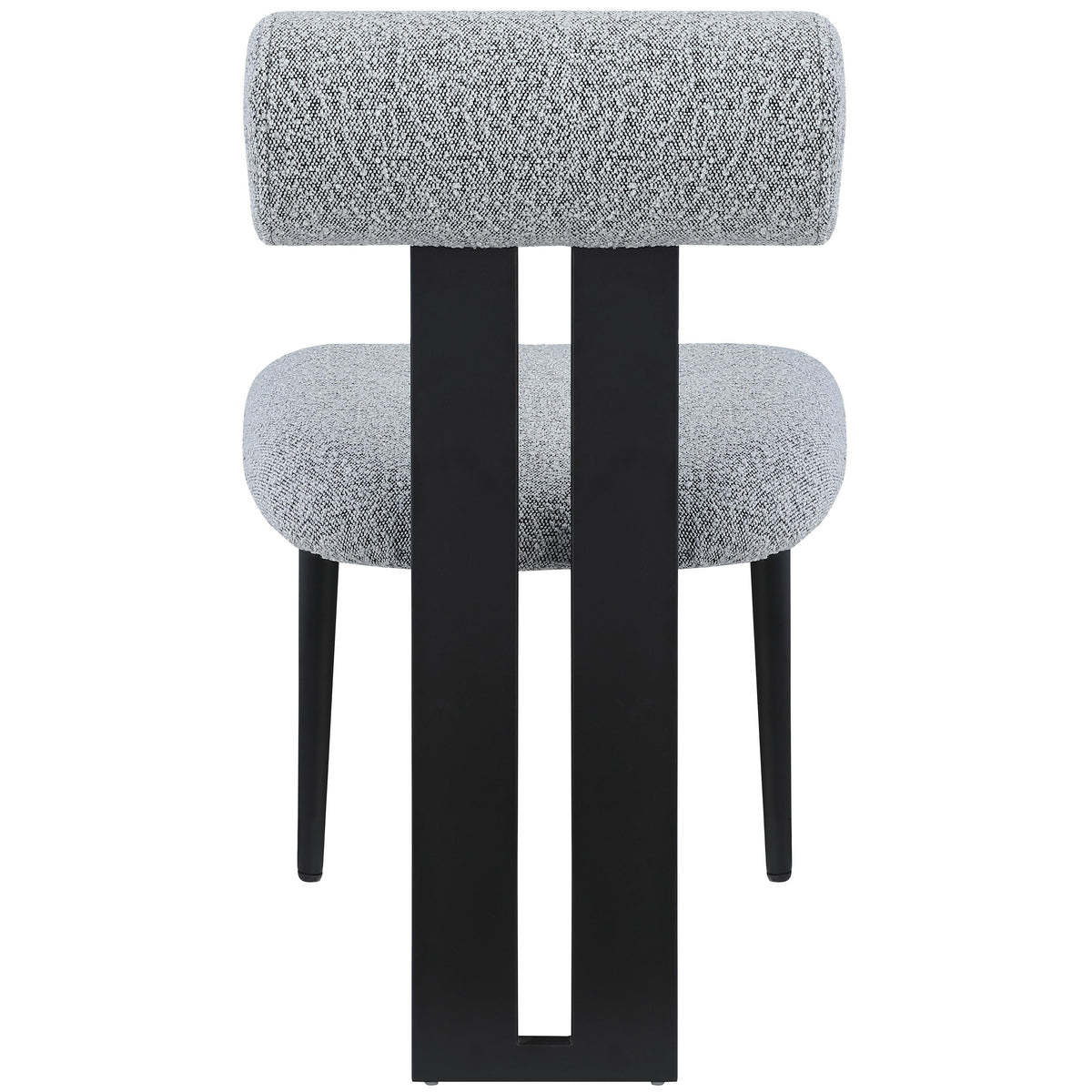 Meridian Dario Grey Boucle Fabric Dining Chair