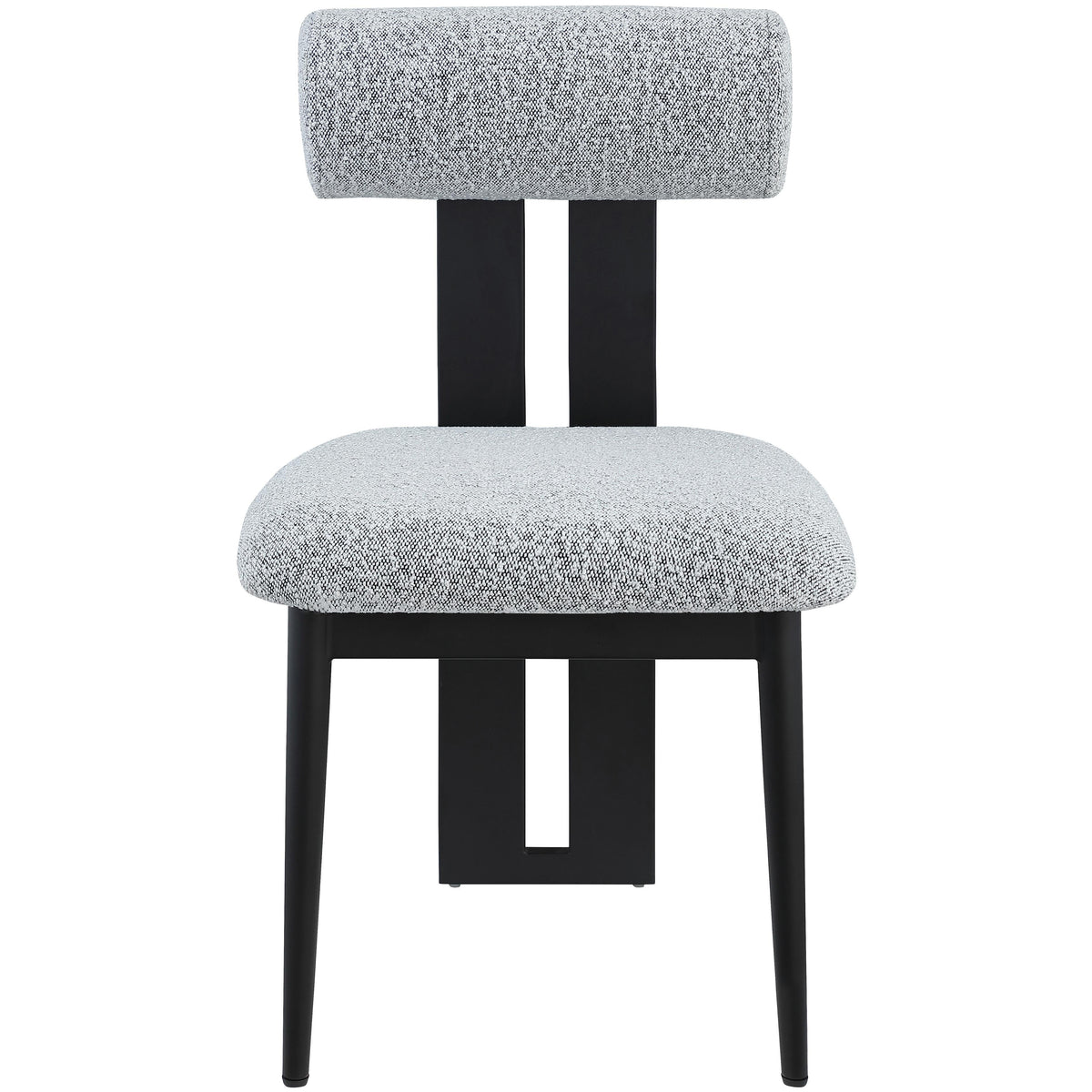 Meridian Dario Grey Boucle Fabric Dining Chair