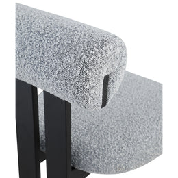 Meridian Dario Grey Boucle Fabric Dining Chair