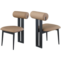 Meridian Dario Tan Vegan Leather Dining Chair