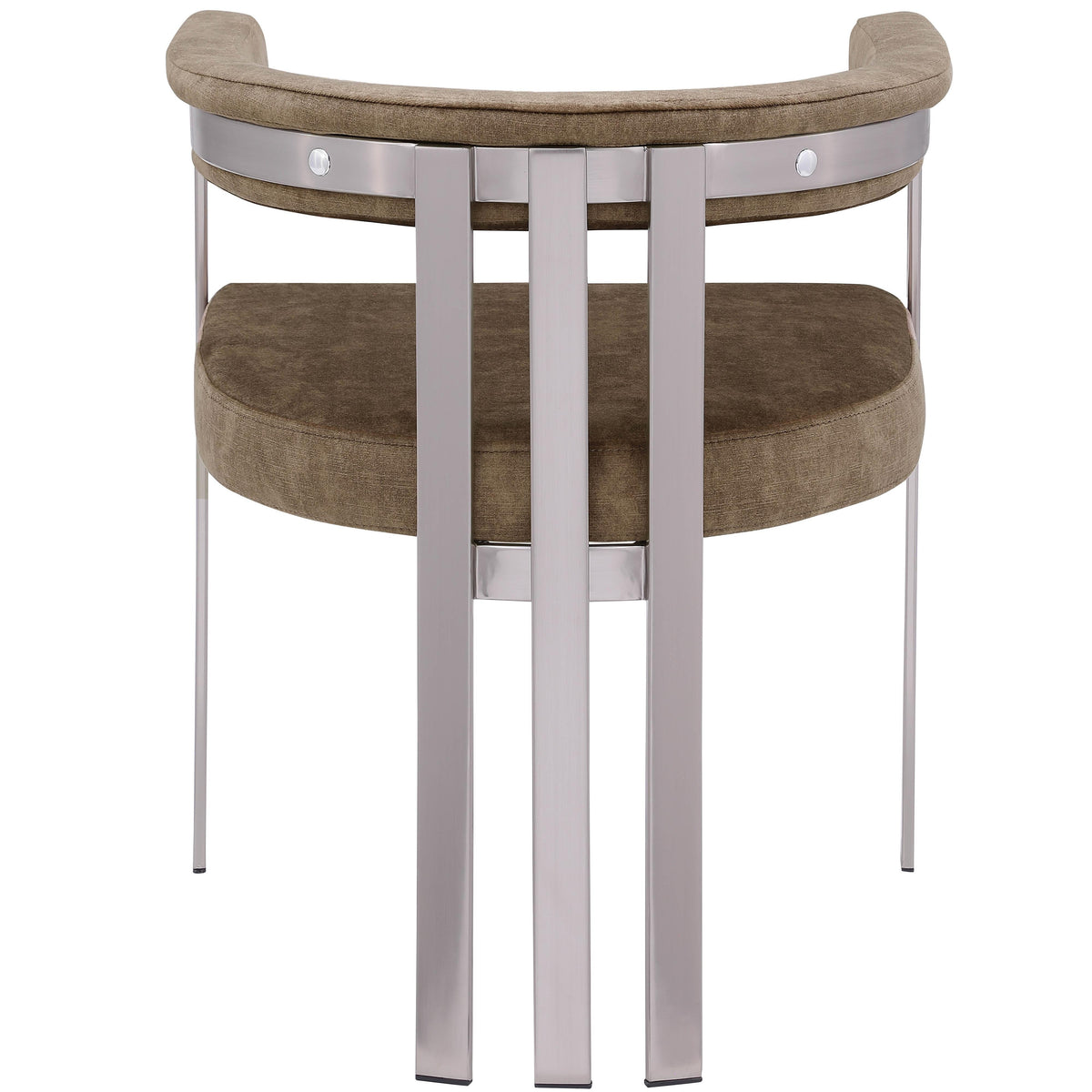 Meridian Marcello Brown Velvet Dining Chair