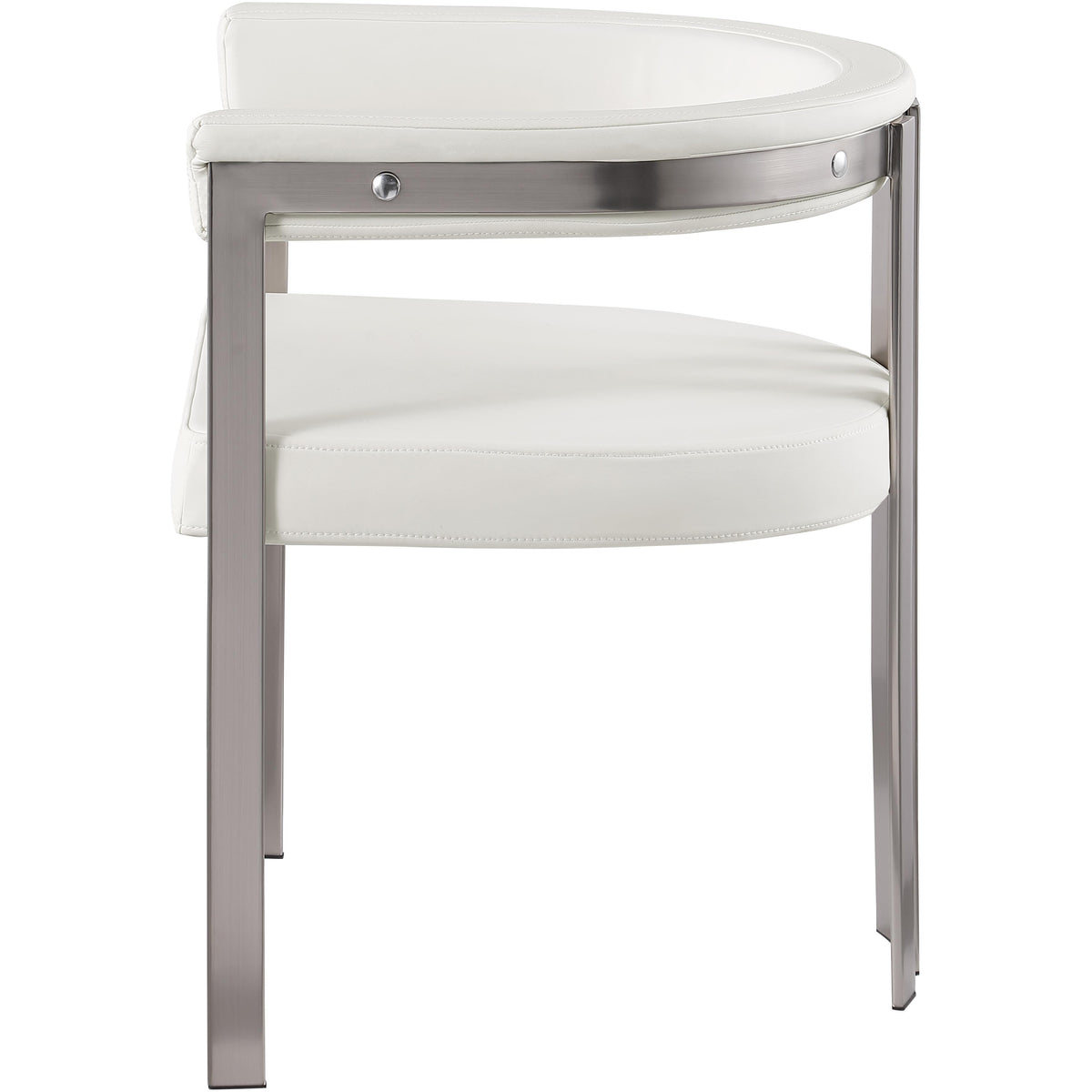 Meridian Marcello Cream Vegan Leather Dining Chair