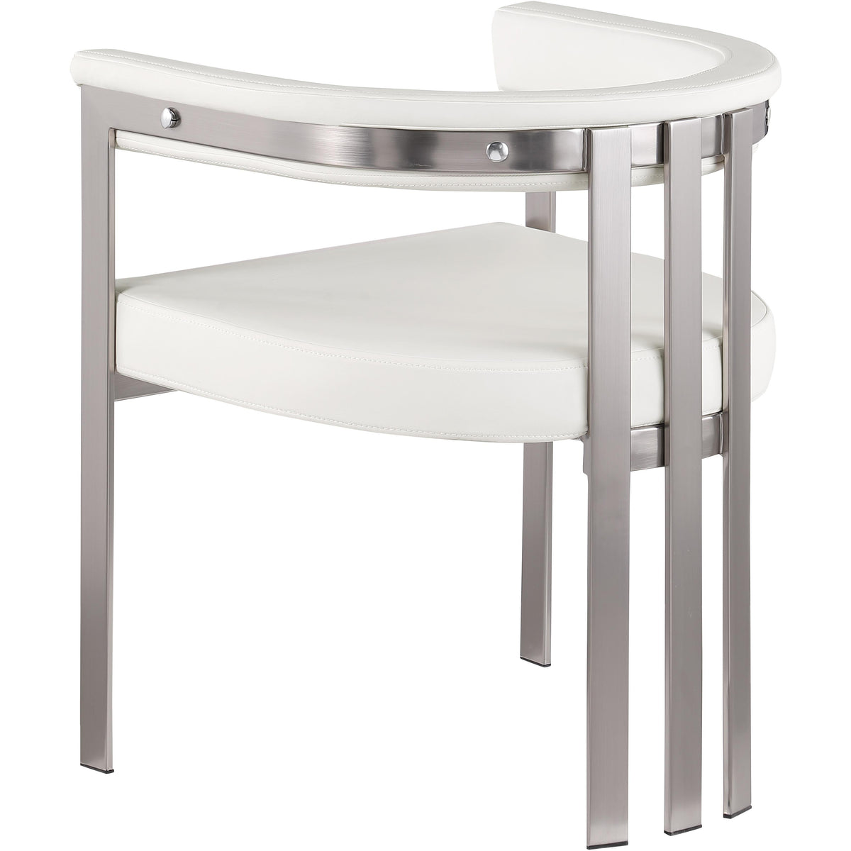 Meridian Marcello Cream Vegan Leather Dining Chair