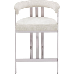 Meridian Marcello Stone Velvet Counter Stool