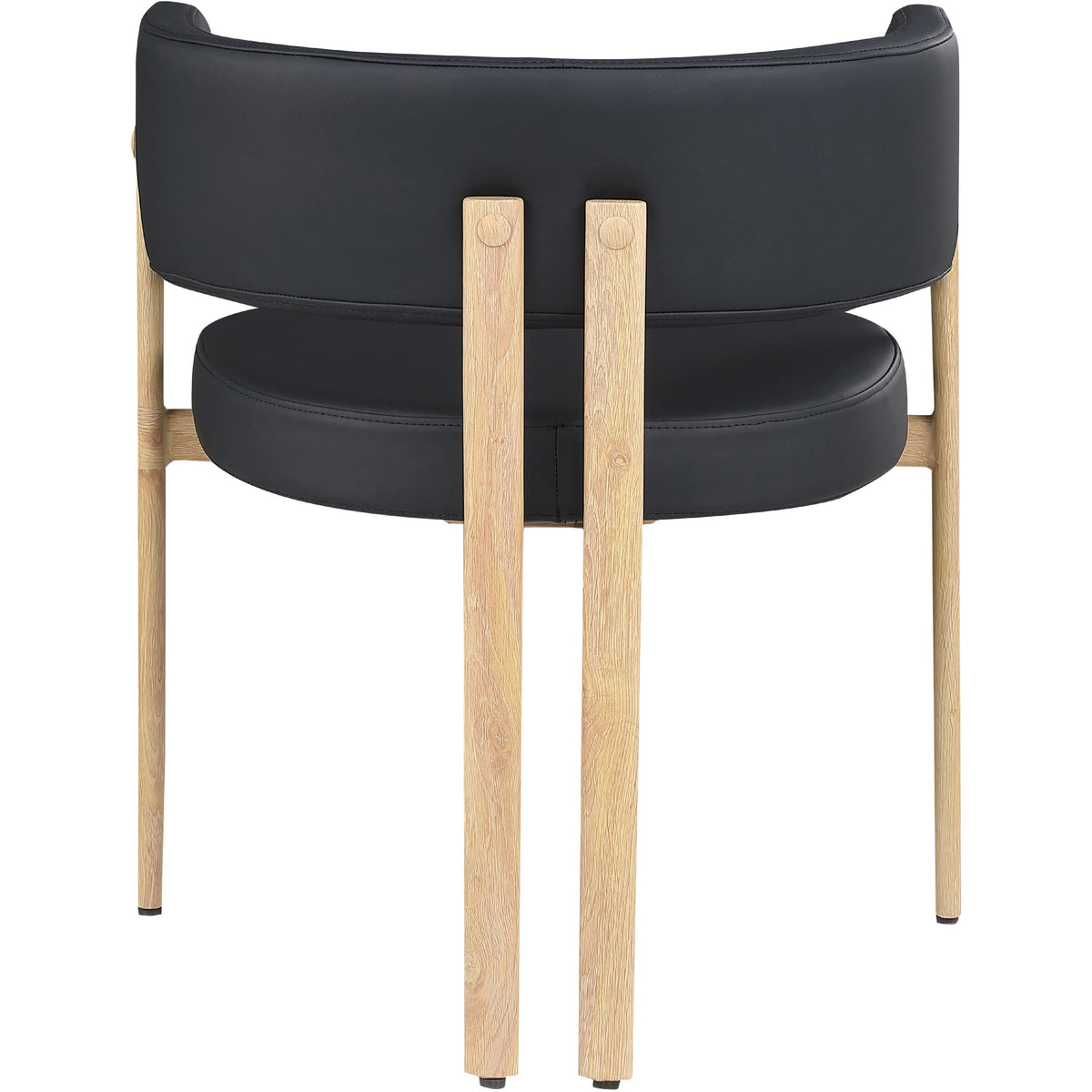 Meridian Gideon Black Vegan Leather Dining Chair