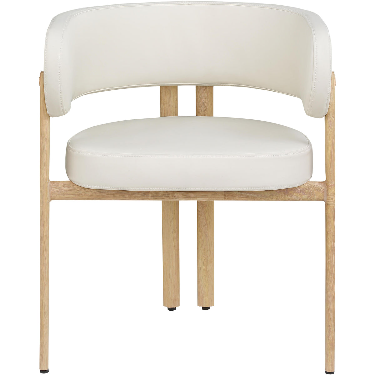 Meridian Gideon Cream Vegan Leather Dining Chair