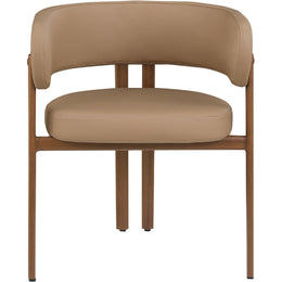 Meridian Gideon Tan Vegan Leather Dining Chair