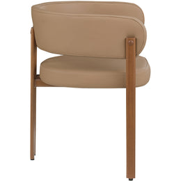 Meridian Gideon Tan Vegan Leather Dining Chair