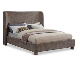 Meridian Penny Brown Polyester Fabric Full Bed