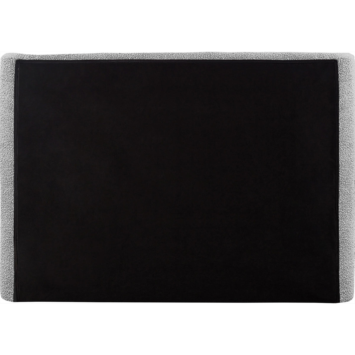 Meridian Penny Grey Boucle Fabric Full Bed