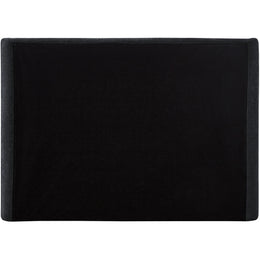 Meridian Penny Black Chenille Fabric King Bed