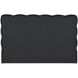 Meridian Deco Black Boucle Fabric Queen Bed (3 Boxes)