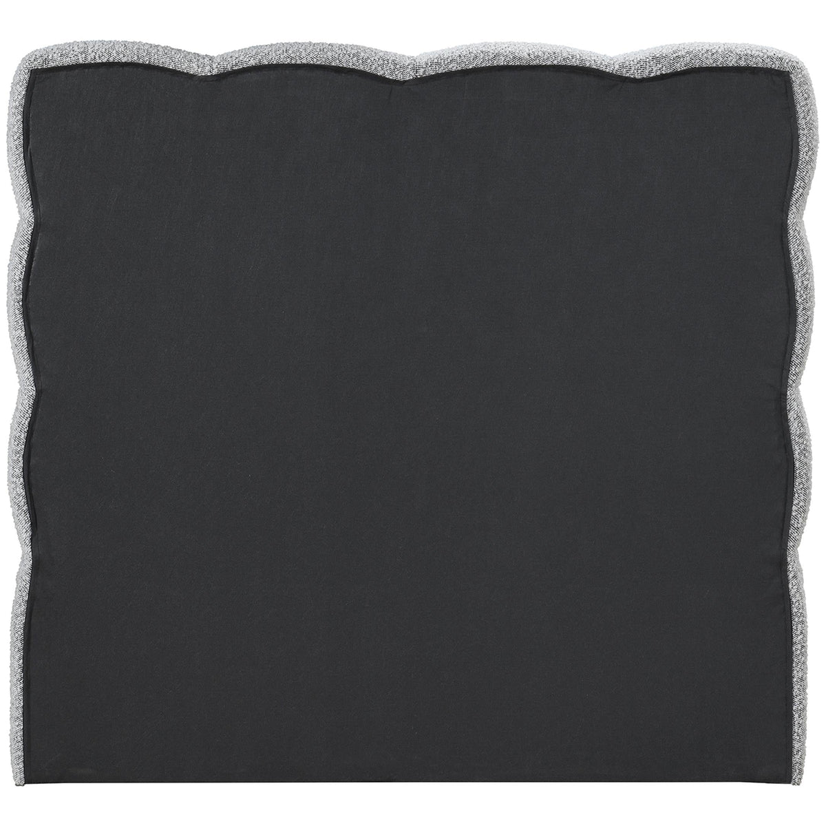 Meridian Deco Grey Boucle Fabric Twin Bed (3 Boxes)