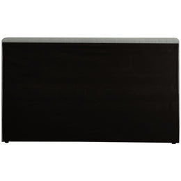 Meridian Devin Grey Linen Textured Fabric King Bed