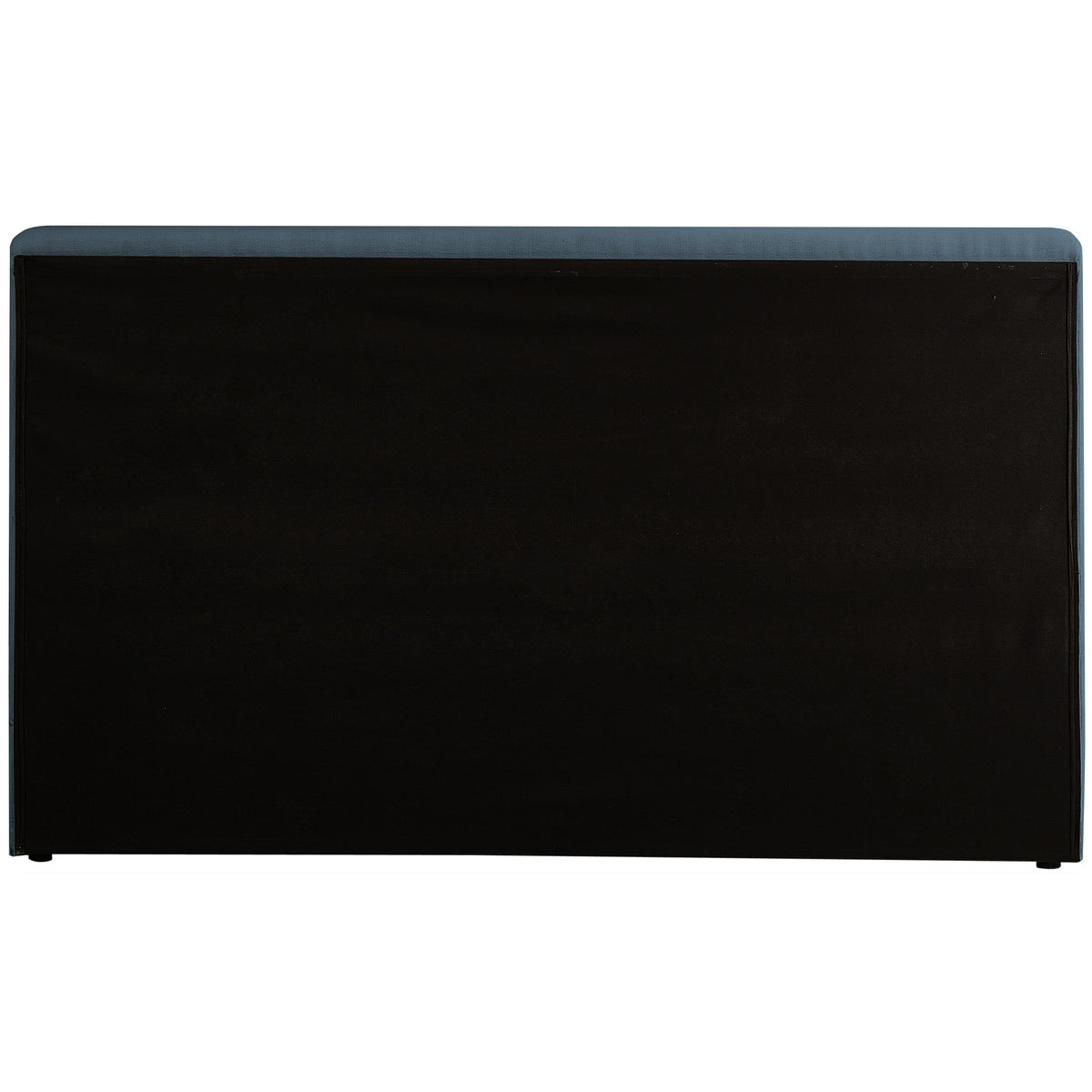 Meridian Devin Navy Linen Textured Fabric King Bed