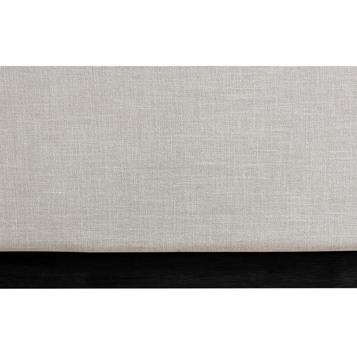 Meridian Flynn Beige Linen Textured Fabric Twin Bed