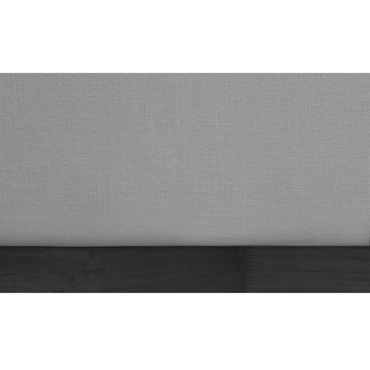 Meridian Flynn Grey Linen Textured Fabric King Bed