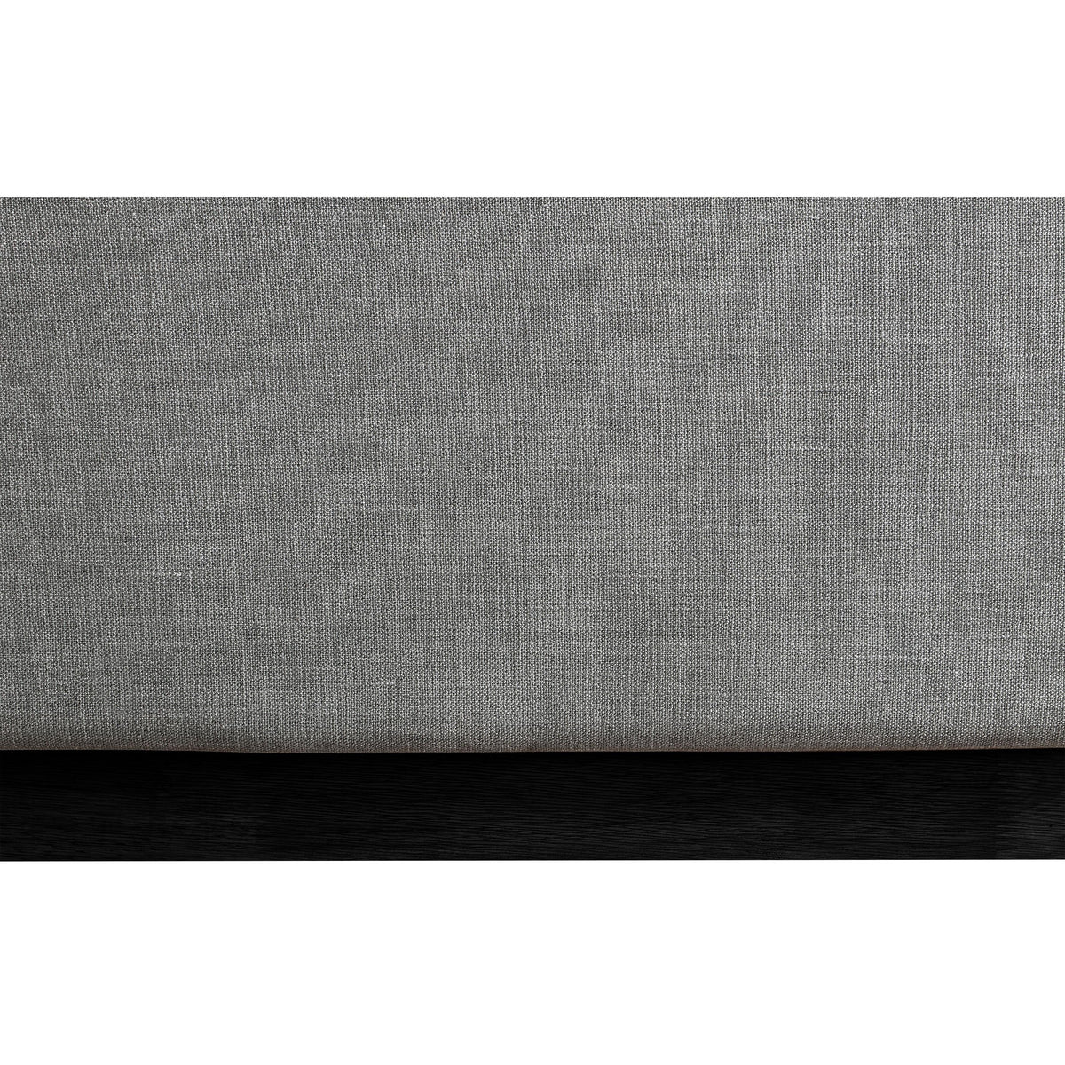 Meridian Flynn Grey Linen Textured Fabric Twin Bed