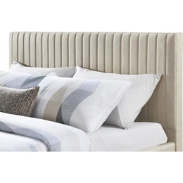 Meridian Gallo Beige Vegan Leather Full Bed