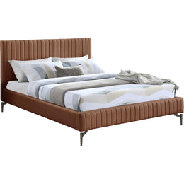 Meridian Gallo Cognac Vegan Leather Full Bed