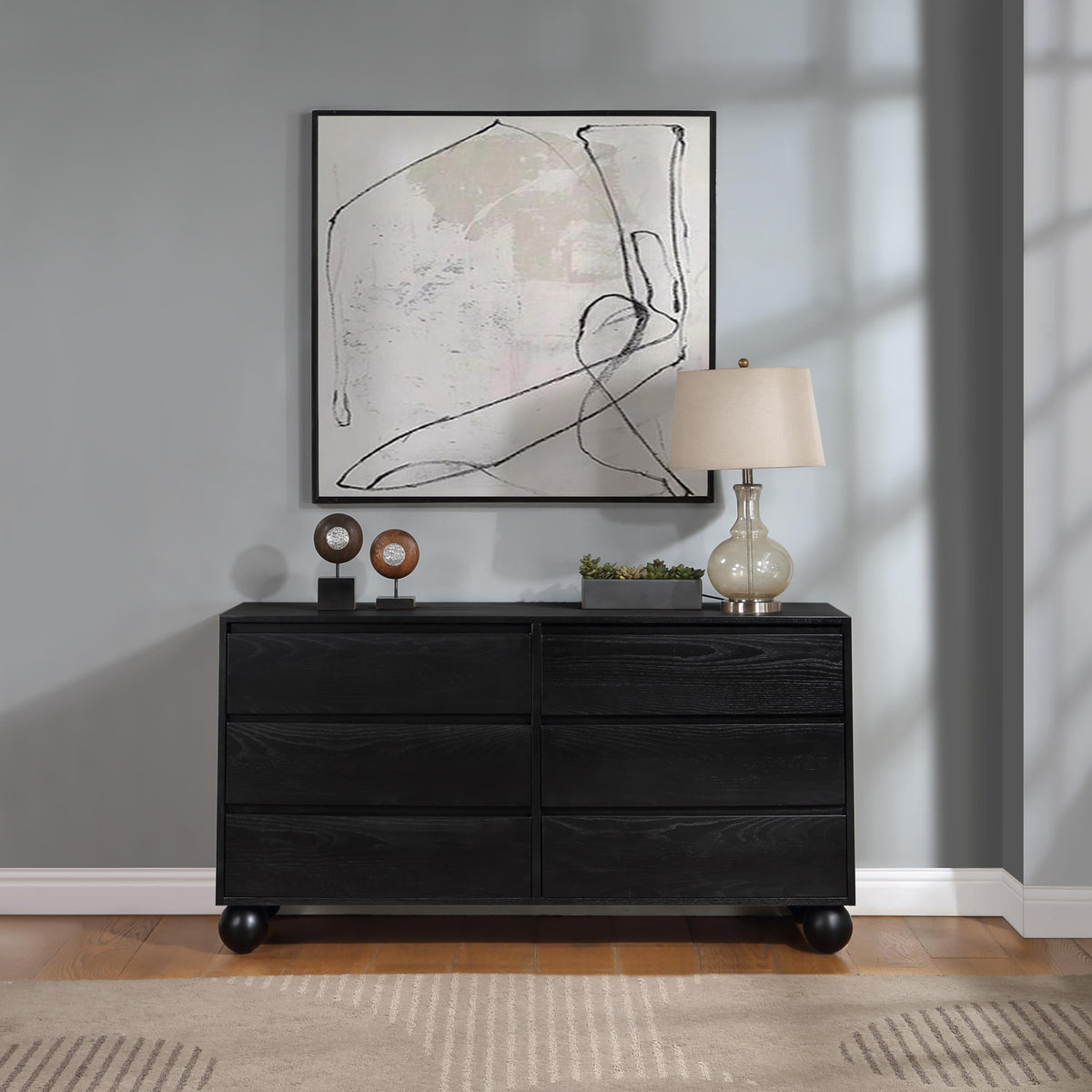 Meridian Kent Black Dresser