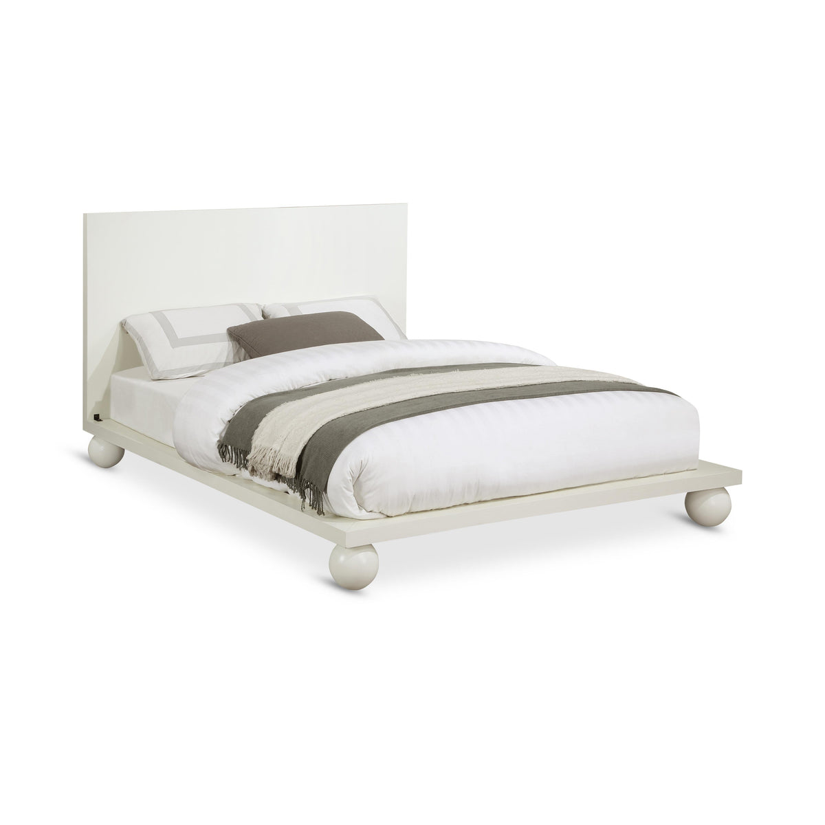 Meridian Kent Cream King Bed (3 Boxes)