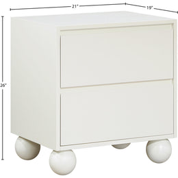 Meridian Kent Cream Night Stand