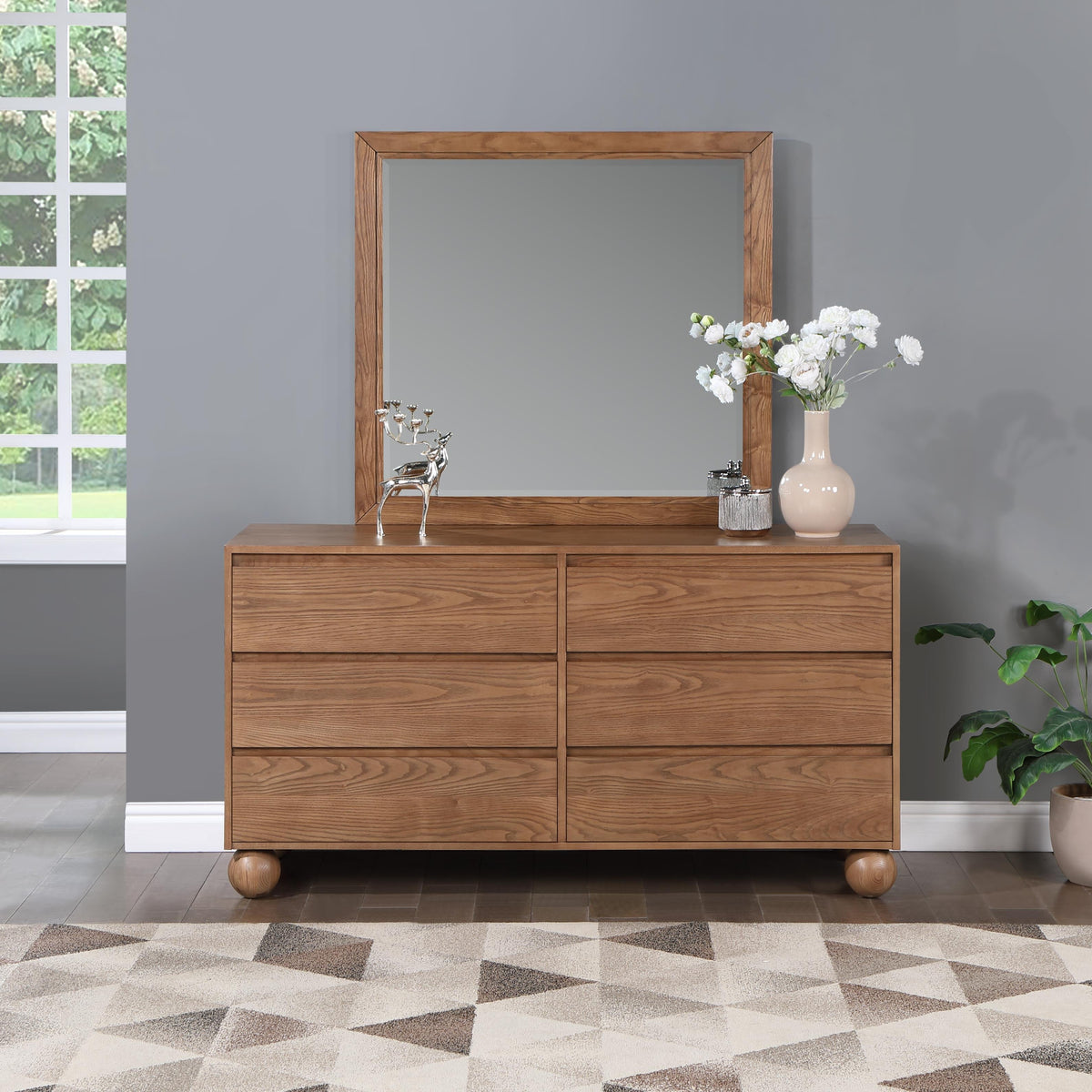 Meridian Kent Walnut Dresser