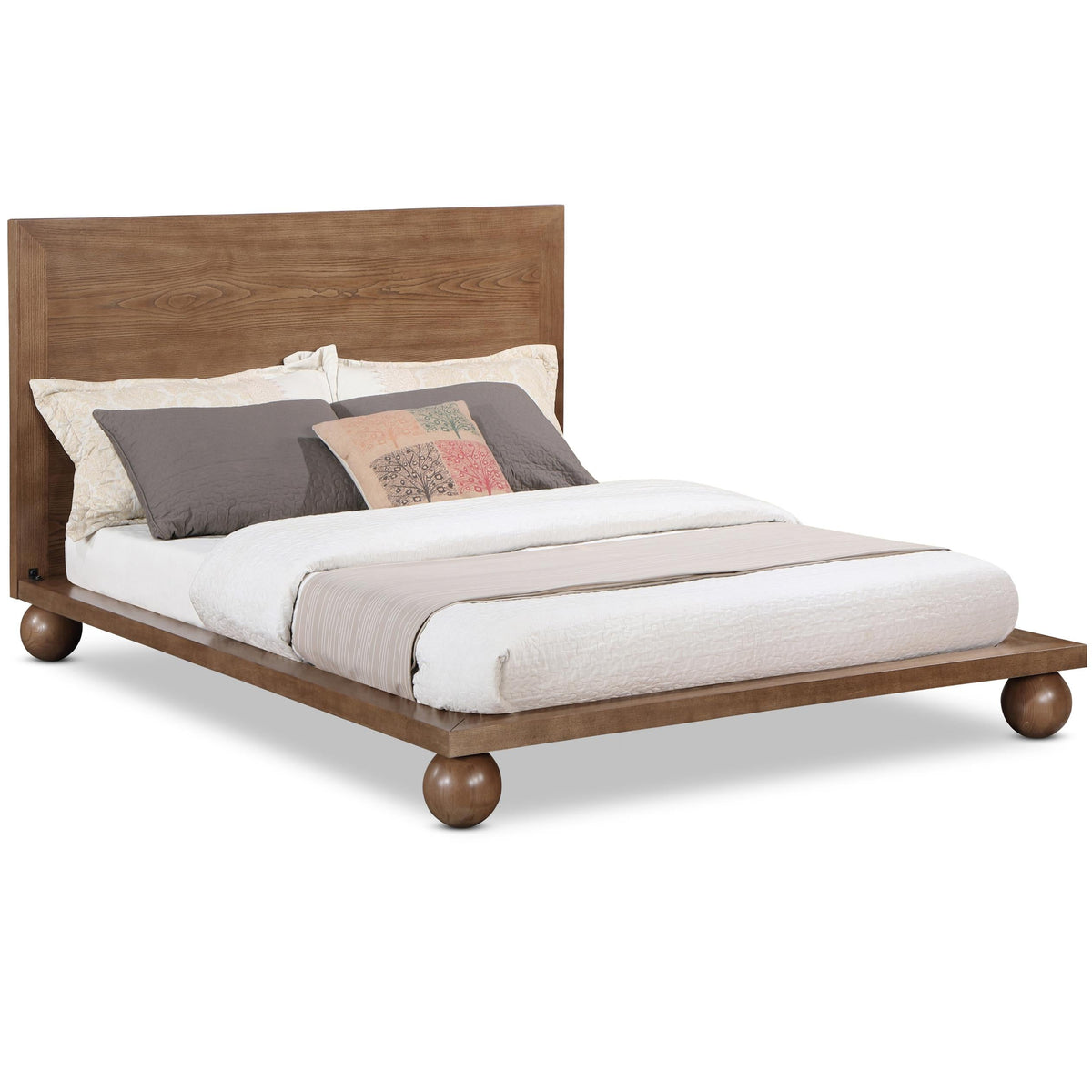 Meridian Kent Walnut Queen Bed (3 Boxes)