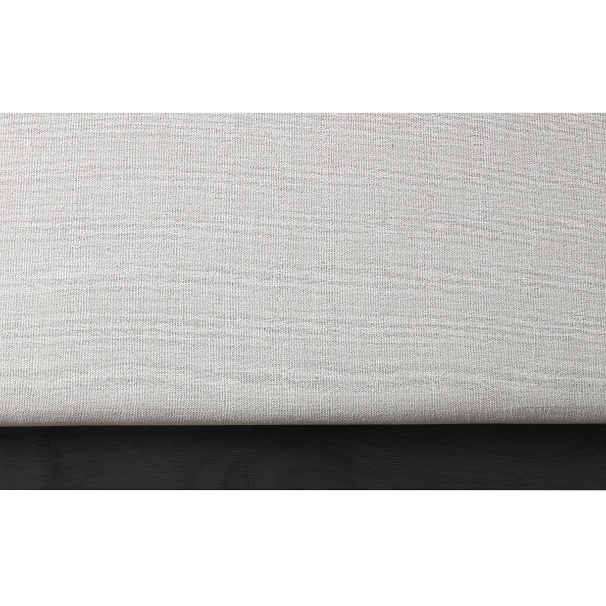 Meridian Logan Beige Linen Textured Fabric Queen Bed